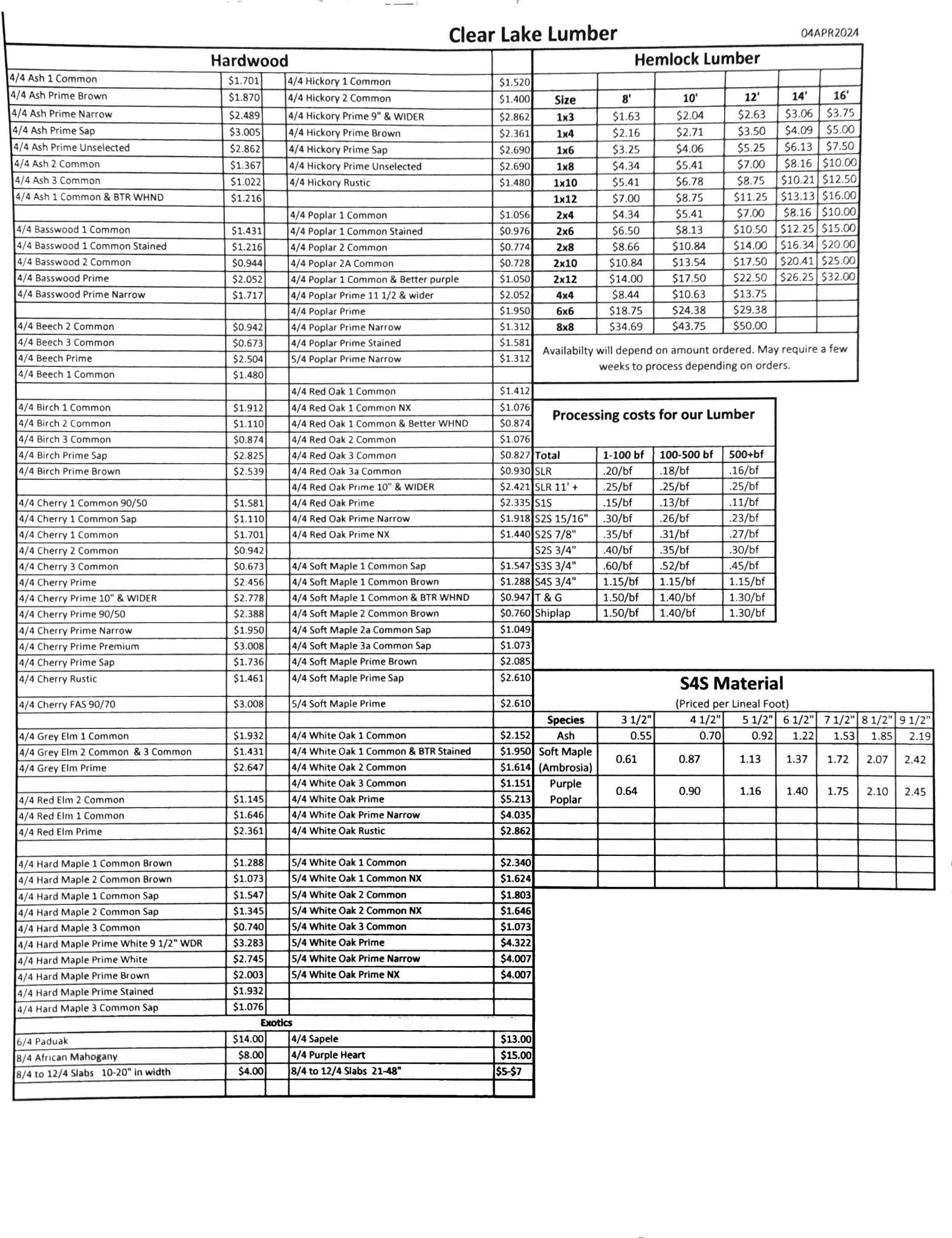 Clear Lake Lumber Inc. - Home